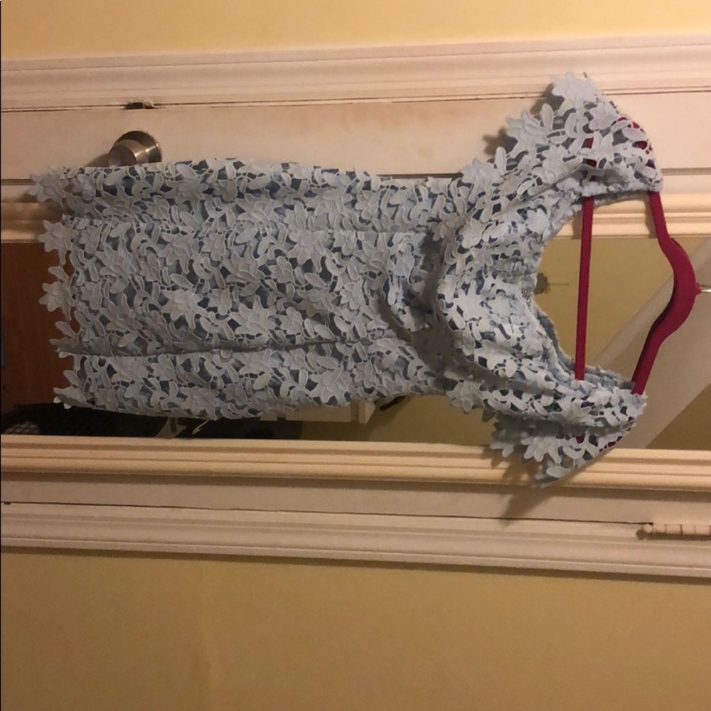 Guess crochet off the shoulder dress size small